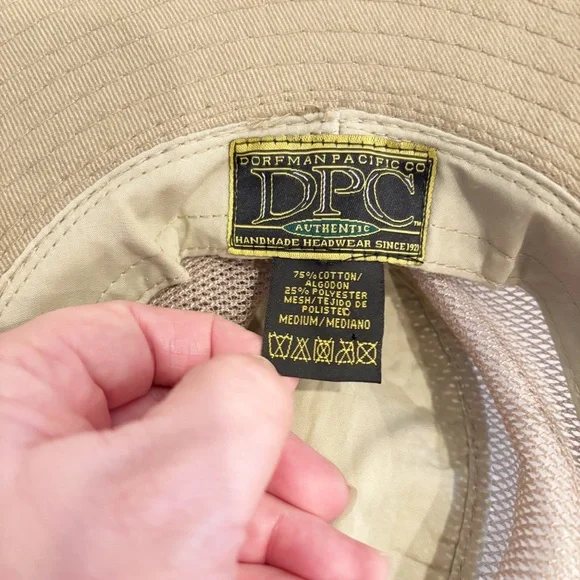 Dorfman Pacific Coast Hat Mens Size Medium Travelers Mesh Sides Fishing Safari - Picture 7 of 9